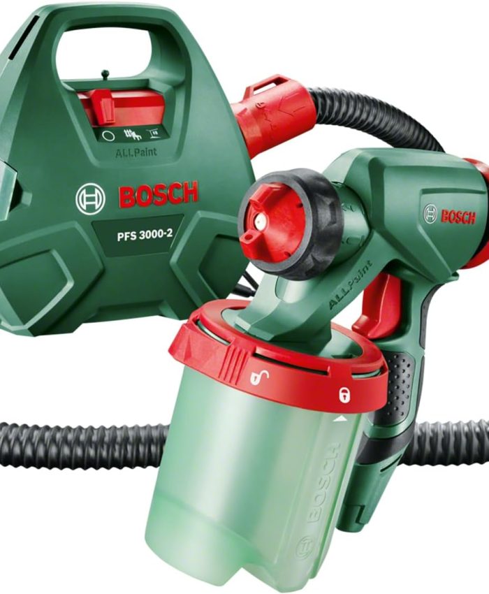 Bosch Home and Garden Pistolet à Peinture Filaire PFS 3000-2 (650W, dans Une Boîte en Carton) + Constant Feed Récipient à peinture pour Bosch PSF 3000-2, PFS 5000 E Capacité 1000 ml