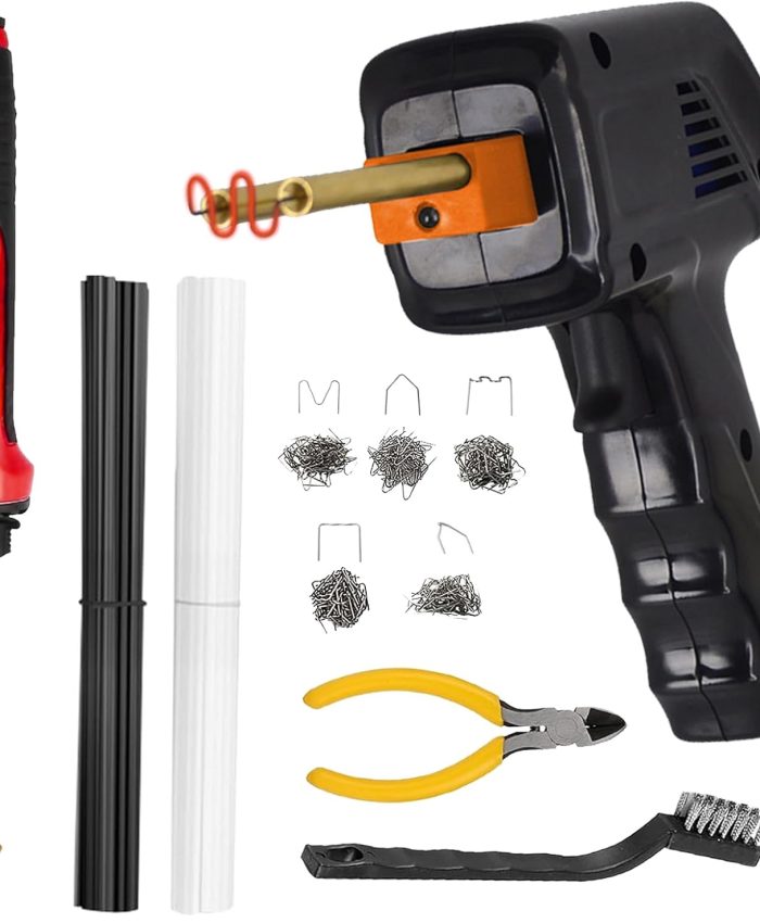 Soudure Plastique 70 W, et Truelle de Fer à Souder 100 W, Kit de Soudeuse Plastique pour Réparation de Pare-chocs de Voiture/Restauration du Plastique, Machine a Souder le Plastique