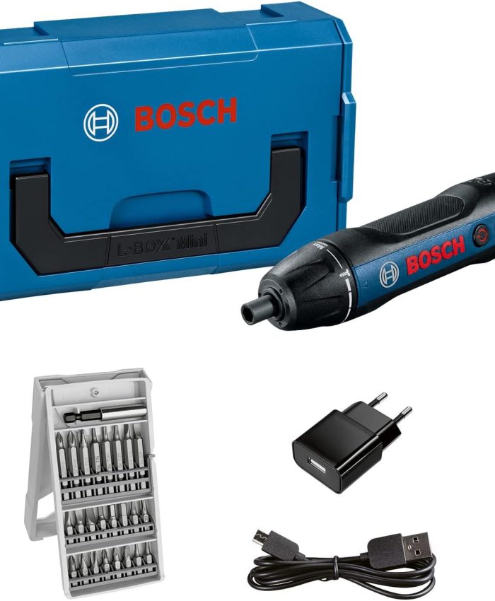 Bosch Professional visseuse sans-fil GO 2.0 (avec set de 25 embouts de vissage, câble de charge, L-BOXX Mini)