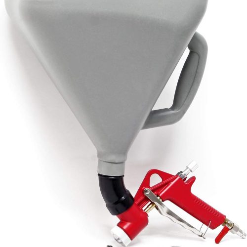 WilTec Pistolet à crépir pneumatique Pulvérisateur de Peinture Pistolet à Enduit Plâtres Godet de 75l