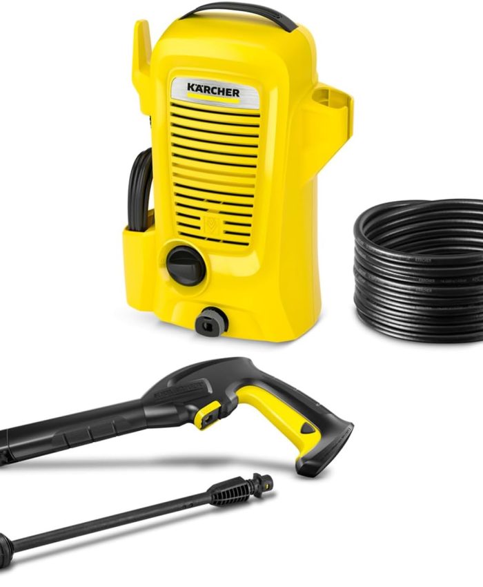 Kärcher Nettoyeur Haute Pression K 2 Universal Edition, Pression : max. 110 bar, Débit : 360 l/h, Surface : 20 m²/h, Filtre à Eau, Poids : 3,8 kg, Flexible et Pistolet Haute Pression, Rotabuse