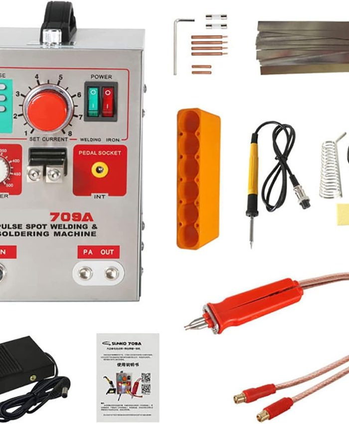DMXQJK Machine à souder par Points for Batteries Lithium-ION 18650, Soudeur par Points avec Bande de Nickel de 0.3mm