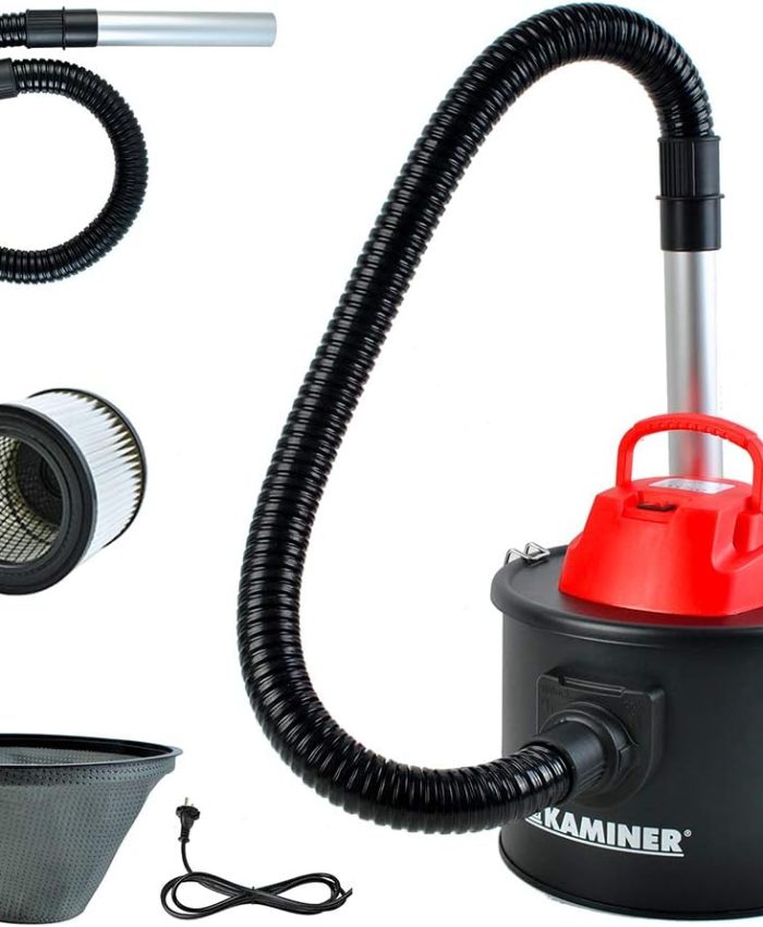 Kaminer Aspirateur électrique à cendres avec 2 filtres Hepa 6317 pour grill 10L (800W)