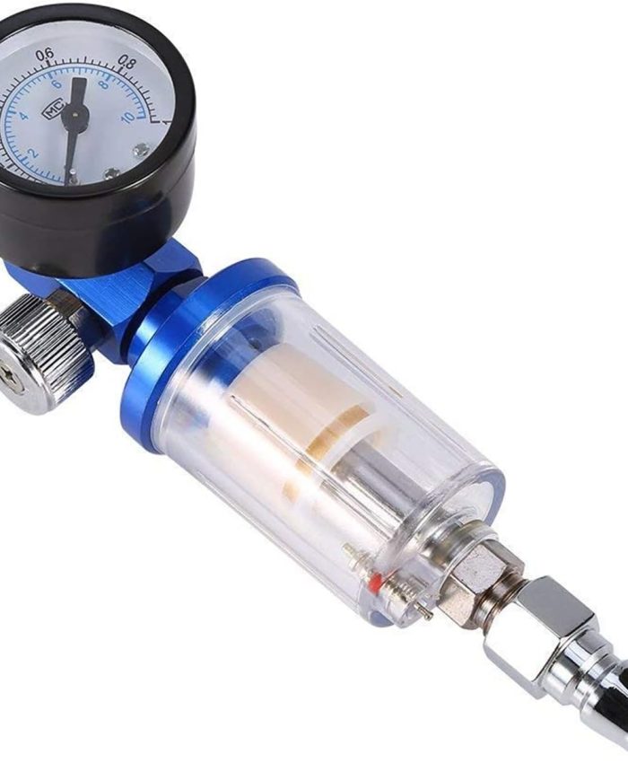 Yosoo Pistolet pulvérisateur pneumatique avec régulateur de Pression + Filtre séparateur d&rsquo;huile Outil séparateur