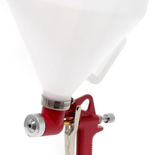 WilTec Pistolet à crépir avec Godet 6l 3 Buses Pistolet à Peinture pneumatique Crépi