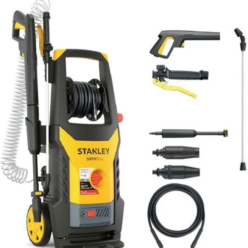 Stanley – Nettoyeur haute pression 2200W 160 Bar 460 L/h 2en1 Fonction lavage et Pulvérisateur SXPW22DHS, Jaune