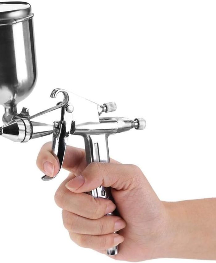 VIFER 125ml Pistolet de Peinture à Gravité, Mini Pistolet de Pulvérisation de Peinture Professionnel avec 0,5 mm Buse Outil de Réparation pour Voiture Meubles Mur