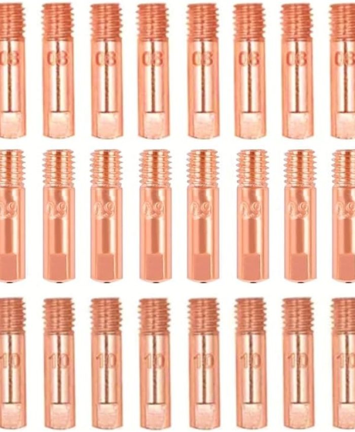 Lot de 40 buses de soudage en cuivre – 0,8 mm, 0,9 mm, 1 mm – Pour machines à souder 15AK Mig Mag – Accessoires de soudage
