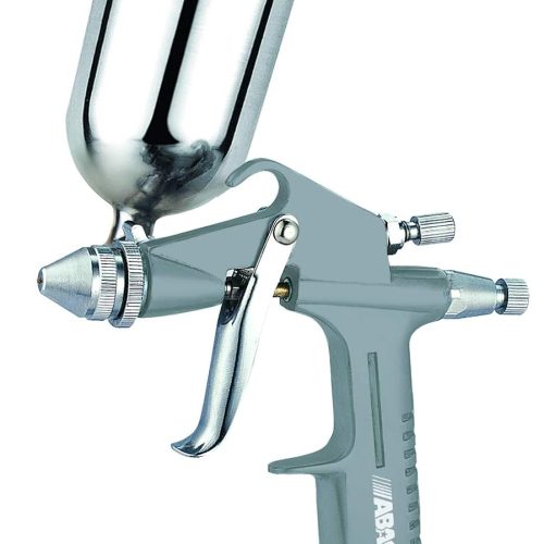 ABAC G-542F Pistolet à Peinture, Aérographe avec Réservoir de Peinture de 100ml, Buse de 0,8 mm, Pression Max 3 Bar
