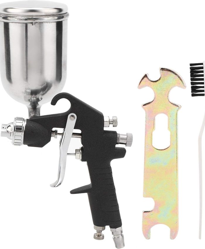Kit de Pistolet de pulvérisation pneumatique W-71-G de 1,5 mm, Pistolet de pulvérisation à air de retouche d&rsquo;alimentation par gravité HVLP pour Peinture aérographe de Voiture