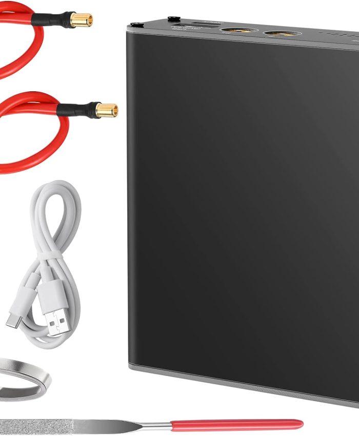 Aomdom Soudeuse par Point, Mini Machine de Soudage par Points de Batterie 5000mAh 11 Vitesses Réglable, Charge USB Stylo à Dégagement Rapide Feuille de Nickel pour le Soudage par Points