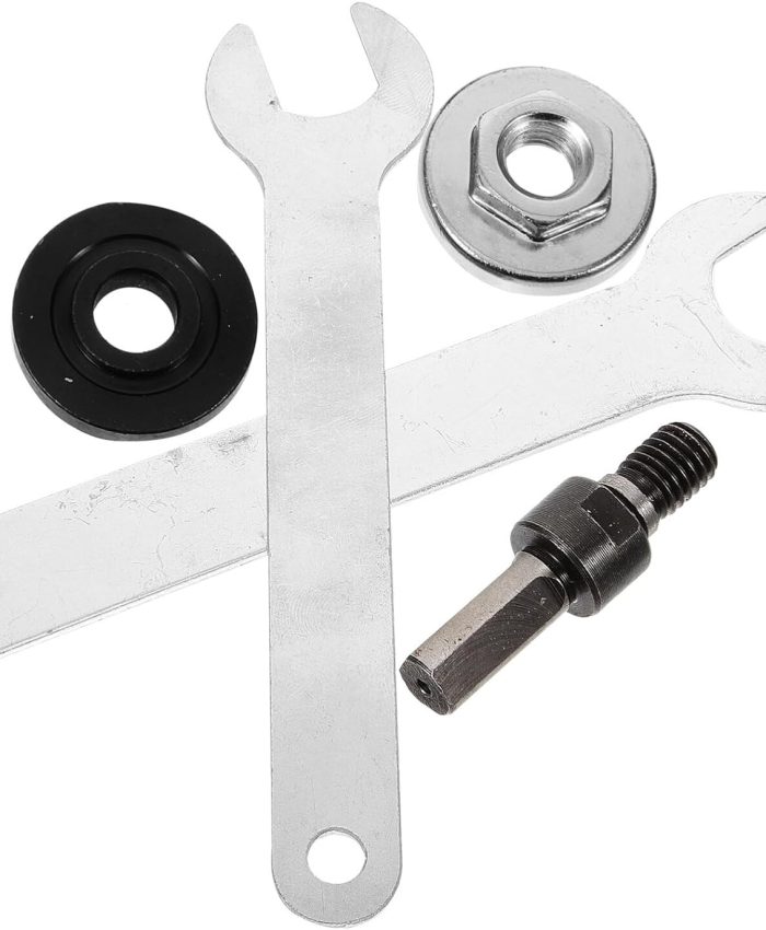 Uonlytech 1 Jeu Clé Pour Meuleuse D&rsquo;angle Kit De Conversion Pour Meuleuse Dangle Écrous à Bride Pour Meuleuse Dangle Avec Clé Écrou De Broyeur Accessoires Écrou De Bride Le Fer Mis En Sac