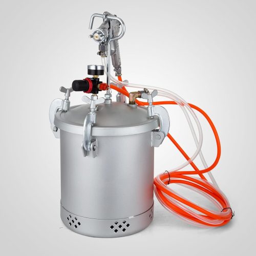 VEVOR Pistolet à Peinture de Pulvérisation10L Pulvérisateur de Peinture à Haute Pression Réservoir de Peinture avec Buse 3 mm Régulateur d&rsquo;air Sécurité pour Peinture Voiture Automobile