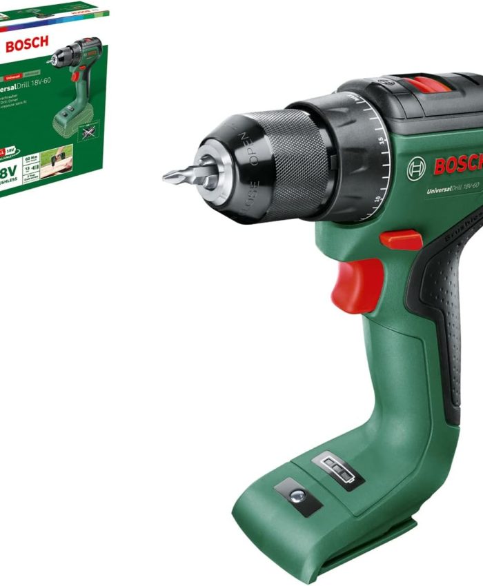 Bosch Home and Garden Bosch UniversalDrill 18V-60 Visseuse sans fil sans fil sans batterie, système 18 V