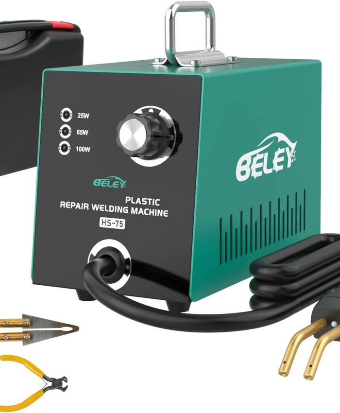 Kit de Soudeur en Plastique 220V – BELEY 25W 65w 100W Réglable Machine a Souder le Réparation Plastique avec 600 Agrafes, Pour Outil de Fixation en Plastique pour Pare Chocs Automobiles