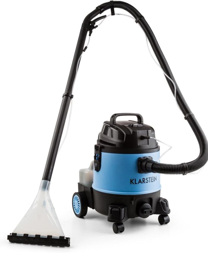 KLARSTEIN Reinraum 2G Dark Blue – Aspirateur Eau/poussière, Aspirateur, Réservoir Stable de 20L, Puissance d&rsquo;aspiration de 1250L, Arrêt Automatique, Bleu/Noir