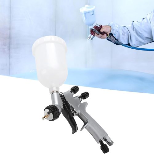 Pistolet Pneumatique avec Buse de 1,0 Mm, Pistolet de Pulvérisation à Alimentation par gravité avec Tasse de capacité de 250 ML, Kit de Torche de Pulvérisation de Peinture