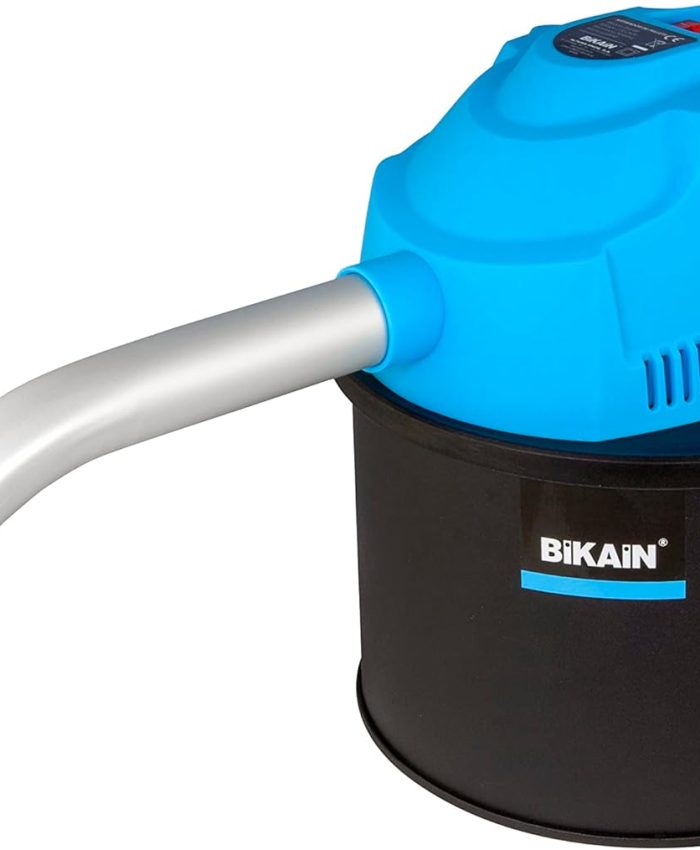 Bikain – Aspirateur de Cendres à granulés – Modèle DI600P – Moteur de 600 Watts – Capacité de 4 litres – Système de Nettoyage par Filtre HEPA – Cuve en Acier Inoxydable