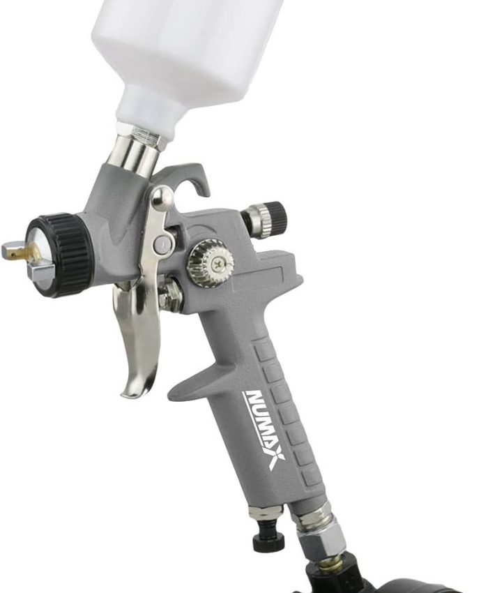 NuMax SPS08 Mini Pistolet pulvérisateur pneumatique HVLP avec buse de 0,8 mm