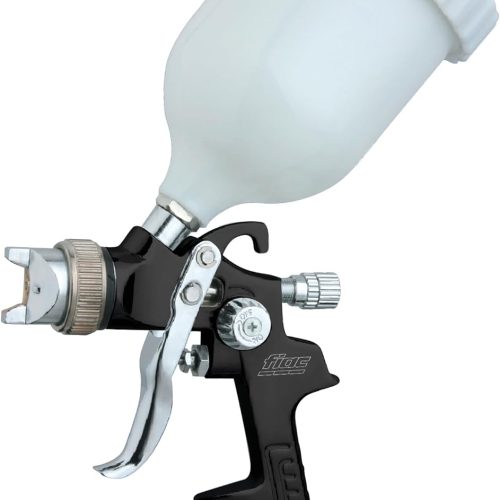 FIAC Pistolet à pulvérisation pour Peinture modèle 1864, aérographe Semi-Professionnel avec réservoir de Peinture de 600 ML, buse en INOX, Pression Max 4 Bar, Noir