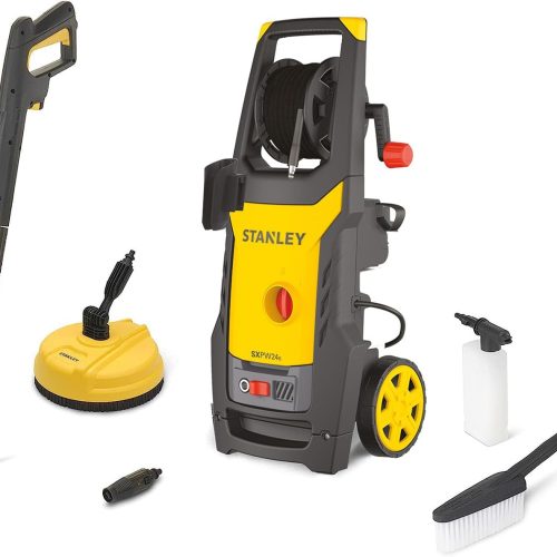 Stanley Nettoyeur Haute Pression SXPW19BX | pour Surfaces Extérieures et Autos | avec Nettoyeur de Surfaces et Brosse Fixe | Pression máx. 150 Bar | Débit máx. 440 l/h | Puissance absorbée 1900 W