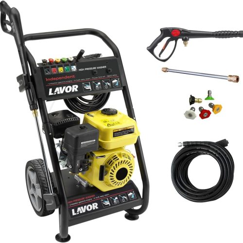 LAVOR Nettoyeur Haute Pression avec moteur à essence INDEPENDENT 2700 Pression 200 bar max Débit 600 l/h Moteur 6,5 HP
