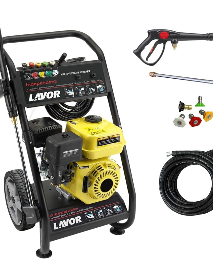LAVOR Nettoyeur Haute Pression avec moteur à essence INDEPENDENT 2700 Pression 200 bar max Débit 600 l/h Moteur 6,5 HP