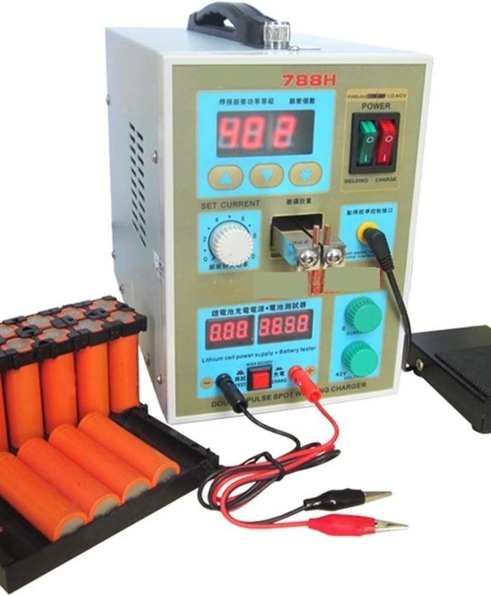 KUMIAN Machine à souder, 788H soudeuse par Points 1.5KW Machine de soudage par Points à Impulsion Multifonction 18650 Batteries soudage Test de Charge de Batterie Lithium,Affichage numérique à LED