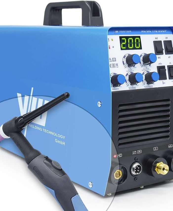 VECTOR TIG AC/DC 200 Poste à Souder Combiné TIG MMA avec 200Amps IGBT Soudage de l&rsquo;Aluminium