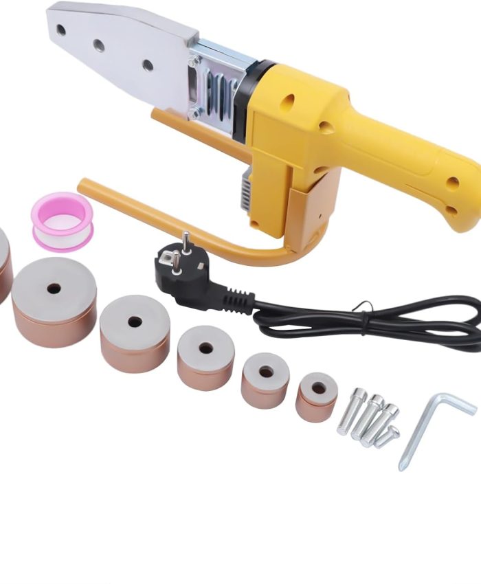 Machine à souder à tubes 1000 W Machine à souder par fusion de tubes, machine à souder professionnelle en soudeuse en plastique pour PPR PE PP Ø20-63 mm, tube en plastique (20-63 mm)