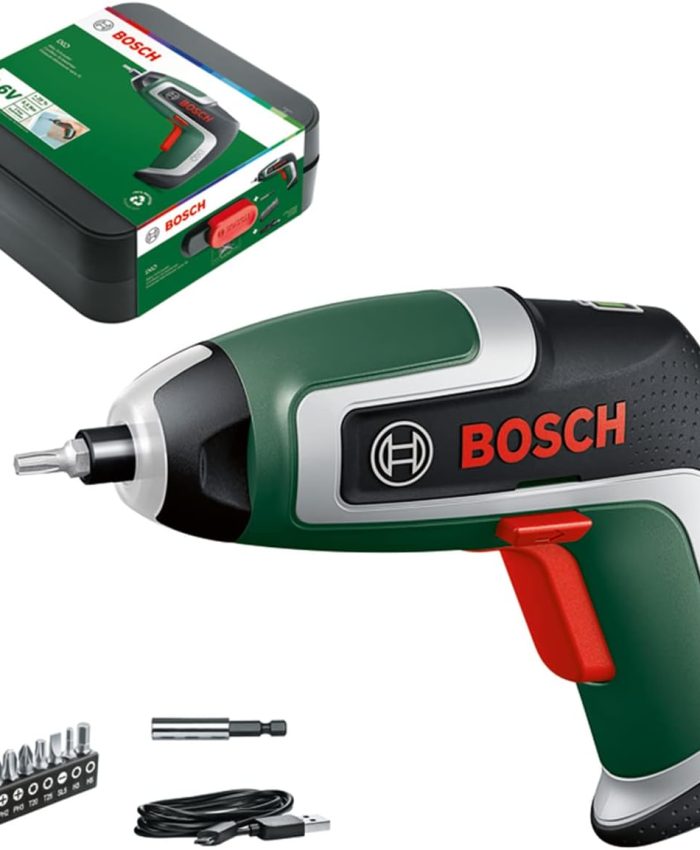 Bosch Home and Garden Visseuse Compacte sans fil IXO (7e Génération, 3.6V, 2.0Ah, 5.5Nm, Compatible avec Adaptateurs Collection, Visse Jusqu&rsquo;à 190 vis, Boîte de Rangement), Vert
