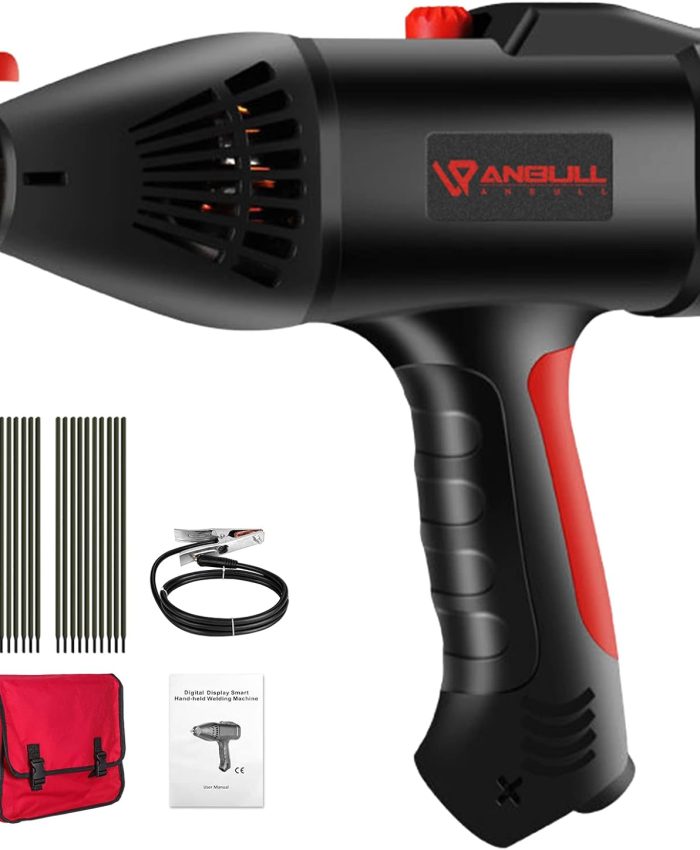 Anbull MMA Poste a souder, 140A ARC Machine à souder IGBT, 220V/3000W, 1.5 kg Portable Poste à souder, Soudeuse D&rsquo;affichage à Cristaux Liquides D&rsquo;affichage