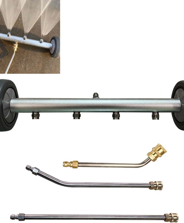 TOOSOAR Nettoyeur Haute Pression sous Châssis de Voiture,avec 3 Tiges de Rallonge,Nettoyeur de Châssis pour Nettoyeur Haute Pression,4000 PSI