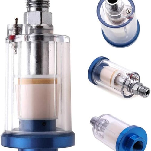 Riloer 1/4 « BSP Mini filtre à air piège à eau d&rsquo;humidité pour pistolet à peinture en aérosol, compresseur d&rsquo;air, outil pneumatique
