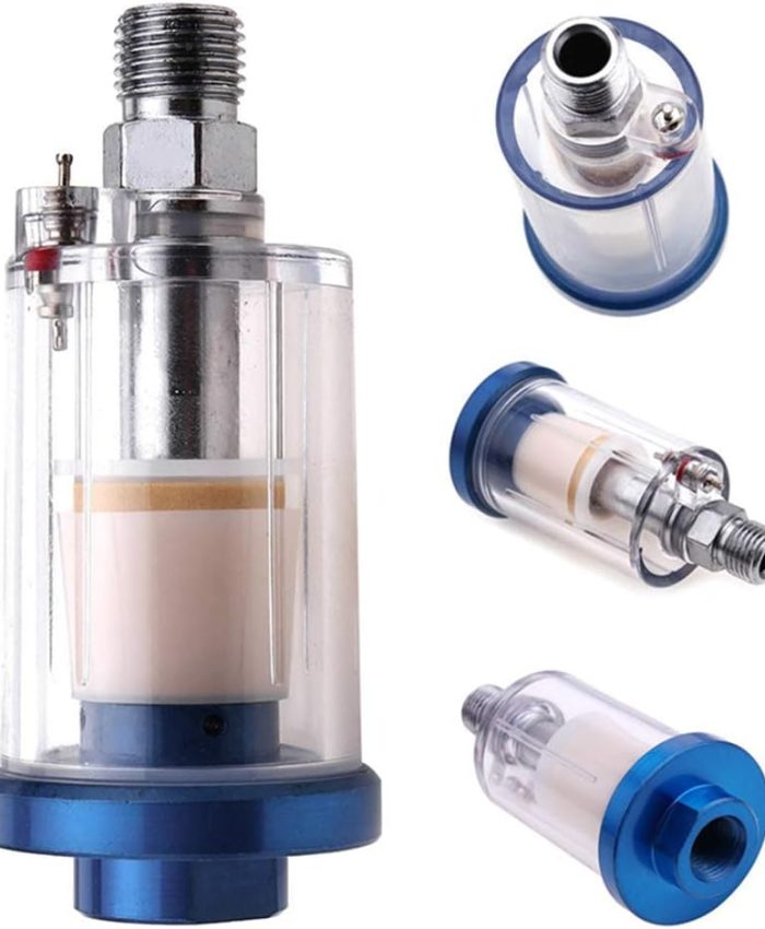 Riloer 1/4 « BSP Mini filtre à air piège à eau d&rsquo;humidité pour pistolet à peinture en aérosol, compresseur d&rsquo;air, outil pneumatique