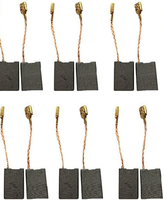 Lot de 60 balais de charbon de rechange pour meuleuse d&rsquo;angle pour Bosch GWS 20-230 H 6,3 x 16 x 22 mm