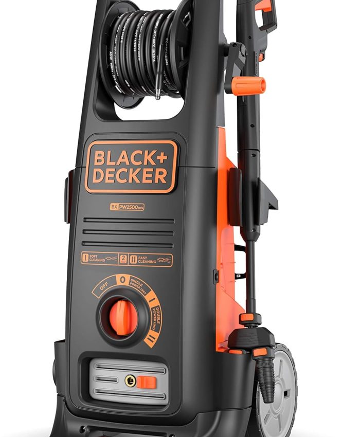 Black+Decker BXPW2500DTS Nettoyeur Haute Pression avec Dualtech System (2500 W, 150 bar, 810 l/h)