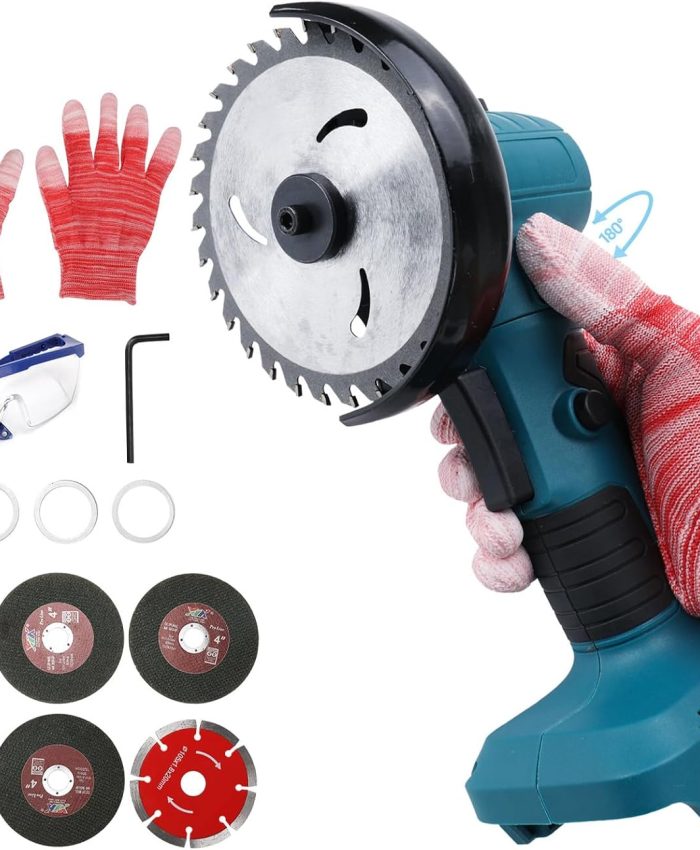 panthem Kit de meuleuse d&rsquo;angle sans fil compatible Makita 18 V, disques à tronçonner, moteur sans brosse, meuleuse à métal, disque enlever la peinture le meulage, la coupe (sans batterie)