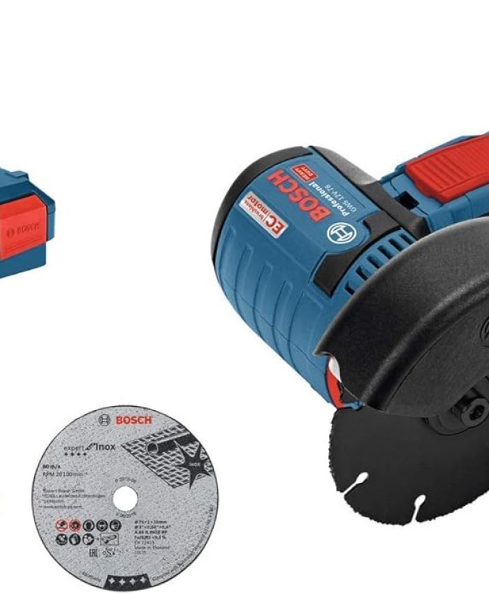 Bosch Professional 12V System meuleuse angulaire sans-fil GWS 12V-76 (3 disques à tronçonner, diamètre de disque : 76 mm, sans batterie ni chargeur, dans une L-BOXX)