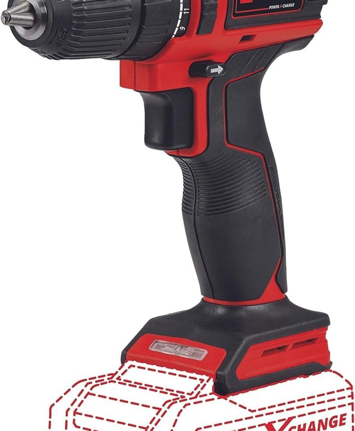 Einhell Perceuse Visseuse sans fil TE-CD 18/40 Li BL Solo Power X-Change (lithium-ion, 18 V, 40 Nm, moteur sans charbon, variateur électronique, vendue sans batterie ni chargeur)