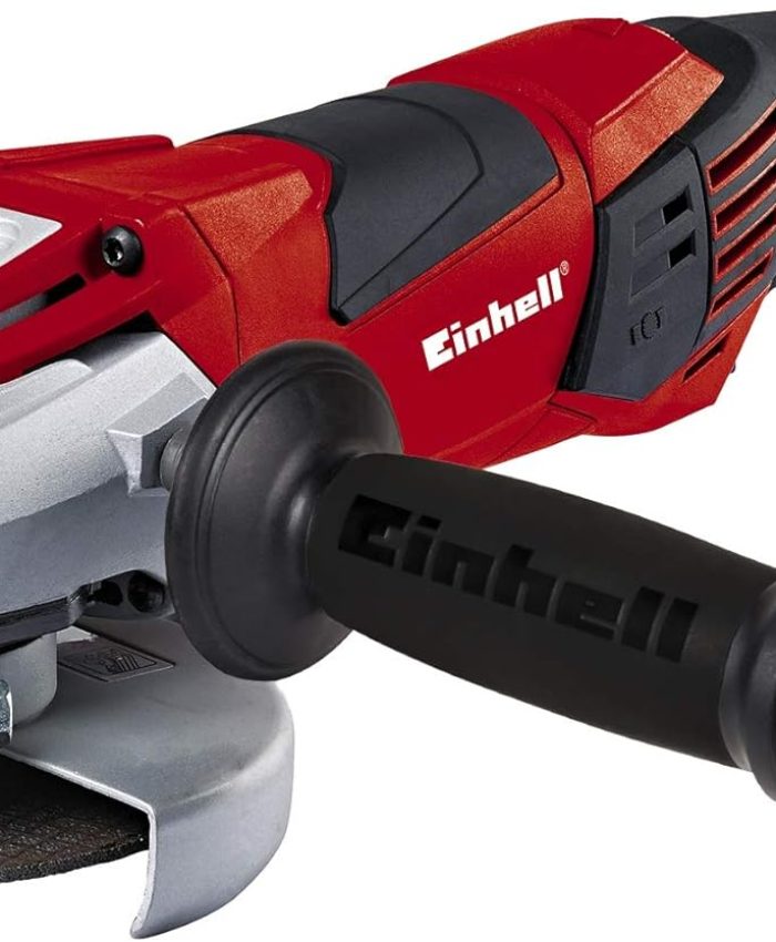 Einhell Meuleuse d&rsquo;angle TE-AG 125 CE (1100 W,Diamètre des disques : 125 mm, Longueur du câble 3 m, Livré avec poignée supplémentaire et clé à bride, sans disque à tronconner)