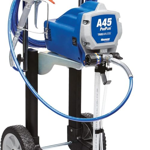 Magnum by Graco 17C245 Pistolet à Peinture airless A45 ProPLUS, unité puissante sur Roues, projets domestiques de Grande envergure (débit 1,17 l/Min, Pression Max. 207 Bars)