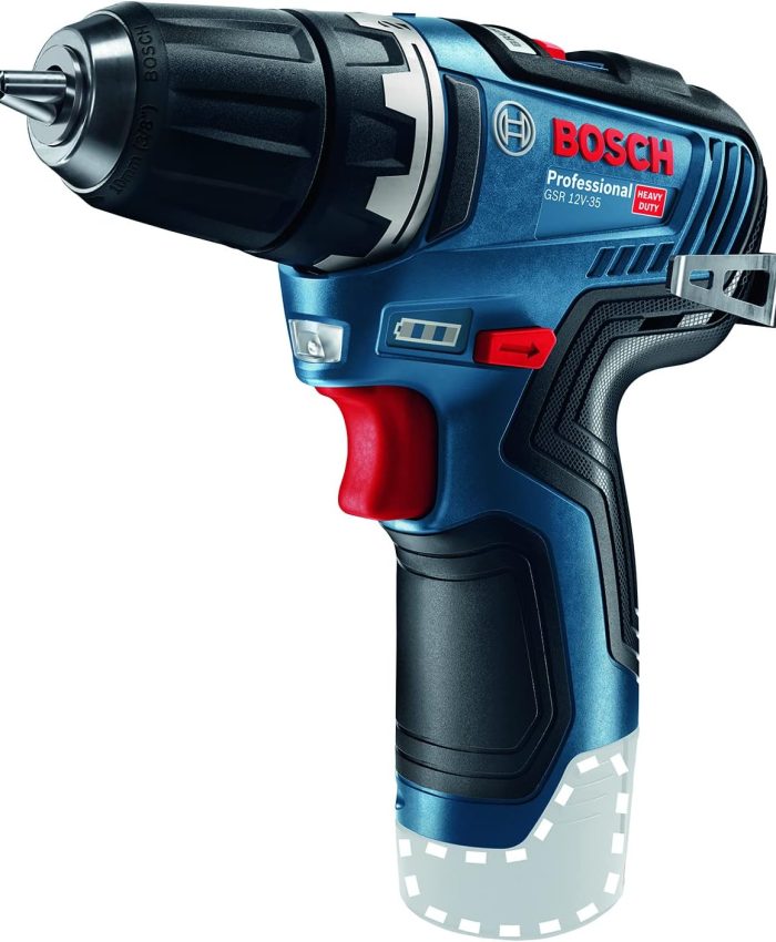 Bosch Professional Perceuse visseuse sans-fil, GSR 12V-35, version Solo en boite carton, Bleu, Size