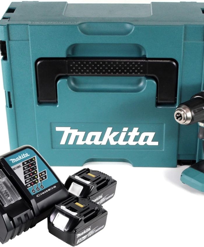 Perceuse visseuse 18V LXT (2×3,0 Ah) en MAKPAC – MAKITA DDF485RFJ
