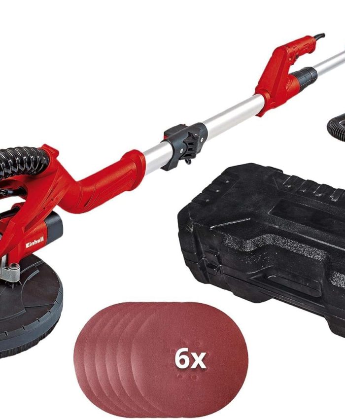 Einhell Aspirateur eaux et poussières Te-VC 2230 SACL (1 400 W, 220 mbar, Rayon d’Action 8 m, Filtre à Plis HEPA avec système de Nettoyage du Filtre, cuve 30L) + Ponceuse Girafe TC-DW 225