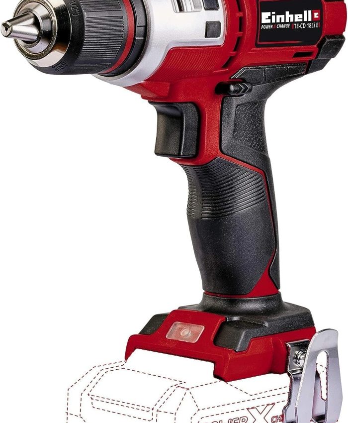 Einhell Perceuse Visseuse sans fil TE-CD 18 Li E Solo Power X-Change (18 V, Couple 47 Nm, Mandrin 13) Livré sans batterie ni chargeur