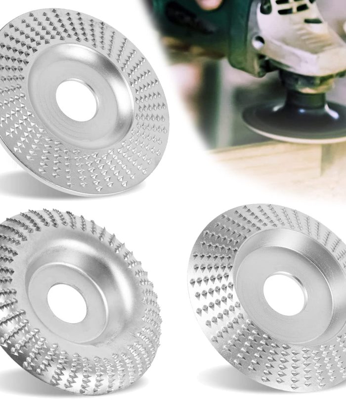 Disque Bois Meuleuse pour le Meulage 125x22mm, 3 Pièces Disques de Meulage pour Façonner Meuler et couper Roues pour Meuleuse d&rsquo;angle Disque à sculpter le bois
