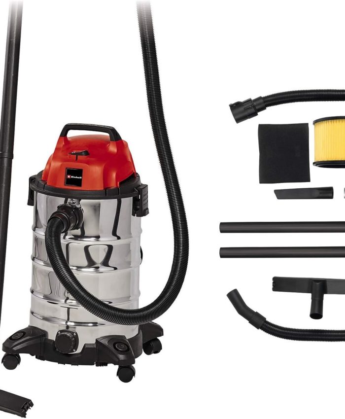 Einhell Aspirateur eaux et poussières TC-VC 1930 S (1500 W, Cuve 30L, Livré avec accessoires)