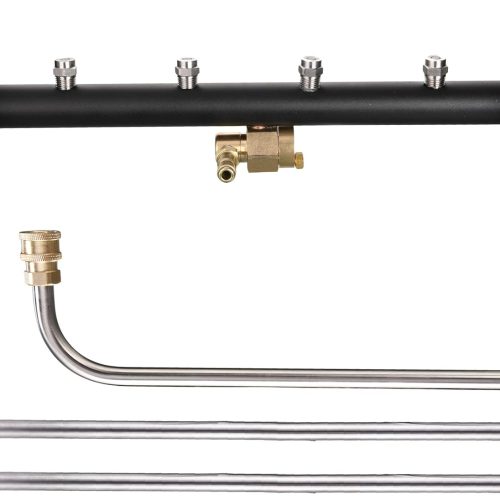 Tool Daily Nettoyeur de carrosserie à double fonction, nettoyeur de surface pour nettoyeur haute pression, 40,6 cm, balai à eau avec 3 tiges d&rsquo;extension, 4000 PSI