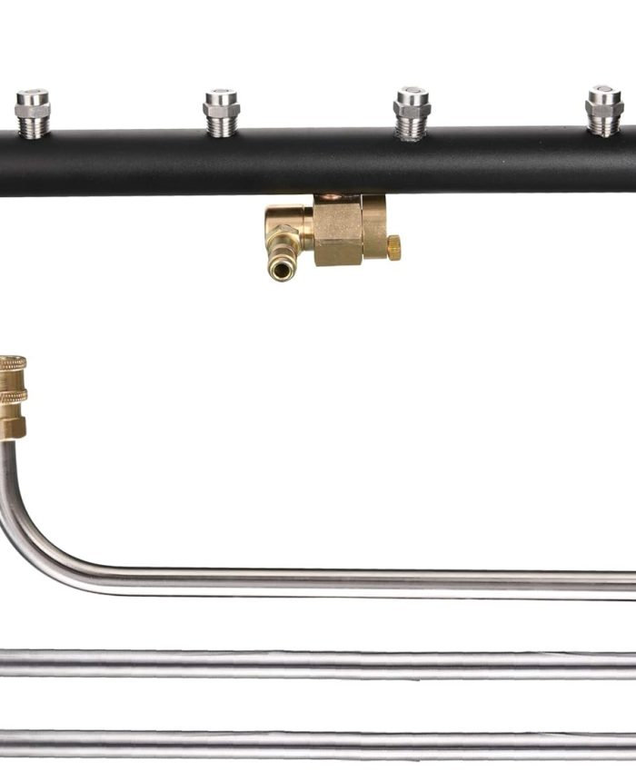 Tool Daily Nettoyeur de carrosserie à double fonction, nettoyeur de surface pour nettoyeur haute pression, 40,6 cm, balai à eau avec 3 tiges d&rsquo;extension, 4000 PSI